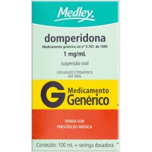 Domperidona Oral 100ml Medley Refluxo e Desconforto Gastrico 1mg