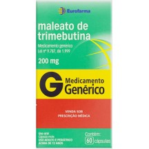 Maleato de Trimebutina 200mg Euro Intestino Irritável e Constipação 60 caps (Irritratil)