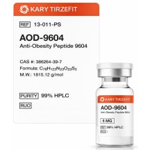 Peptideo AOD-9604 6MG + Agua Bacteriostatica para Queima de Gordura Emagrecimento PepScience