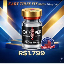 Peptideo GLOW 70mg Estimulador de Colageno Clareador da Pele e Queda Capilar Cooper