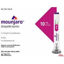 Mounjaro Tirzepatida 10mg Solucao Injetavel 4 Canetas GLP2 Peptide