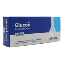 Glucox Semaglutida 1mg GLP1 (Semaglutide Ozempic) Peptídeo para Emagrecimento Seringa