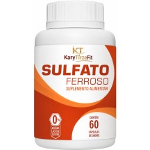 Sulfato Ferroso 34mg  60 Caps Anemia e Deficiencia de Ferro Natur