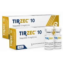 Dual Combo 2x Tirzec Tirzepatida Quinfa 10mg Solucao Injetavel (Importada) GLP2 Peptide
