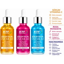 Kit 4x Serum Facial Reparador Clareador de Manchas Hidratante Rejuvenescimento - Mix