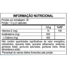 NAC Zero N-Acetilcisteína Performance Esportiva 600mg Anti-Oxidante AntiRadicais Livres
