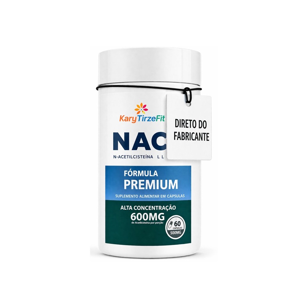 NAC Zero N-Acetilcisteína Performance Esportiva 600mg Anti-Oxidante AntiRadicais Livres
