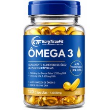 Omega 3 Tripla Fonte DHA 720mg EPA 1200mg Reduzir Triglicerídeos Capsulas