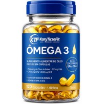 Omega 3 Tripla Fonte DHA 720mg EPA 1200mg Reduzir Triglicerídeos Capsulas
