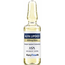 Acido Alfa-Lipoico Intravenoso 600mg Antioxidante Fadiga e Recuperação Muscular