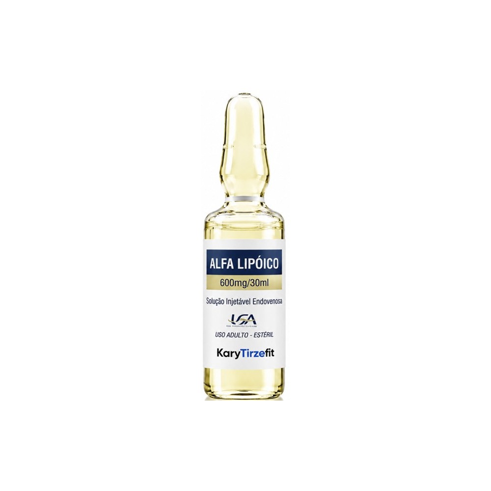 Acido Alfa-Lipoico Intravenoso 600mg Antioxidante Fadiga e Recuperação Muscular