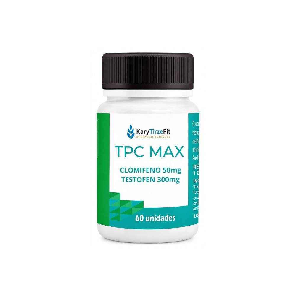 Blend Testosterone Testofen 300mg + Clomifeno 50mg Reposicao Ganho de Massa e Resistencia 60 caps