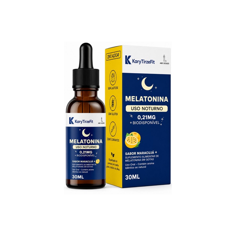 Melatonina Boost  em Gotas 30ml 400 doses Sabor Maracuja