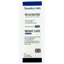 Synedica Retratutide 40mg Solucao Injetavel 4 doses (Importada Retratutida) - Caixa AZUL