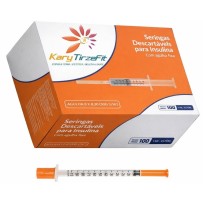 Caixa de Seringas Universal para Tirzepatida Estereo Ultrafina 1ml/100ui