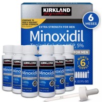 Minoxidil Tonico de Crescimento Capilar Barba Queda Cabelo Kirkland 360g
