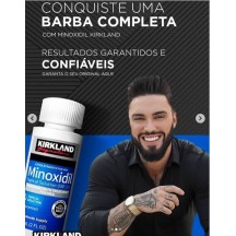 Minoxidil Tonico de Crescimento Capilar Barba Queda Cabelo Kirkland 360g
