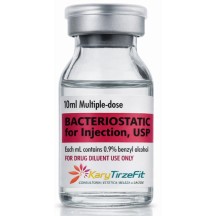 Agua Bacteriostatica Diluente para Diluição de Peptideos USA 10ml