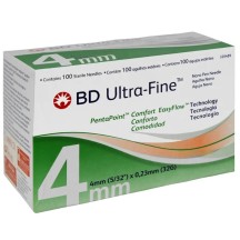 Caixa de Agulha Descartavel UltraFinal 32G para Canetas Aplicadora e Insulina 4x0,23mm