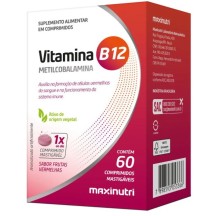 Vitamina B12 Metilcobalamina MaxxNutri 60 caps Metabolismo e Homocisteina