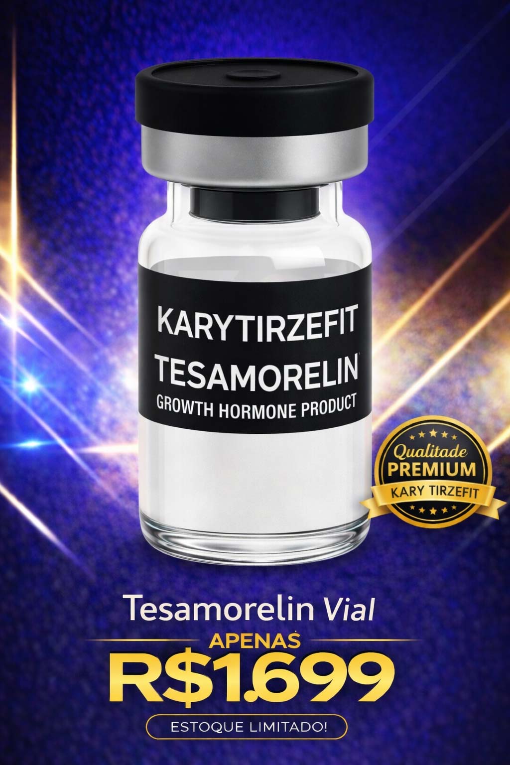 Tesamorelin 10mg Peptideo para Emagrecimento e Ganho de Massa Cooper