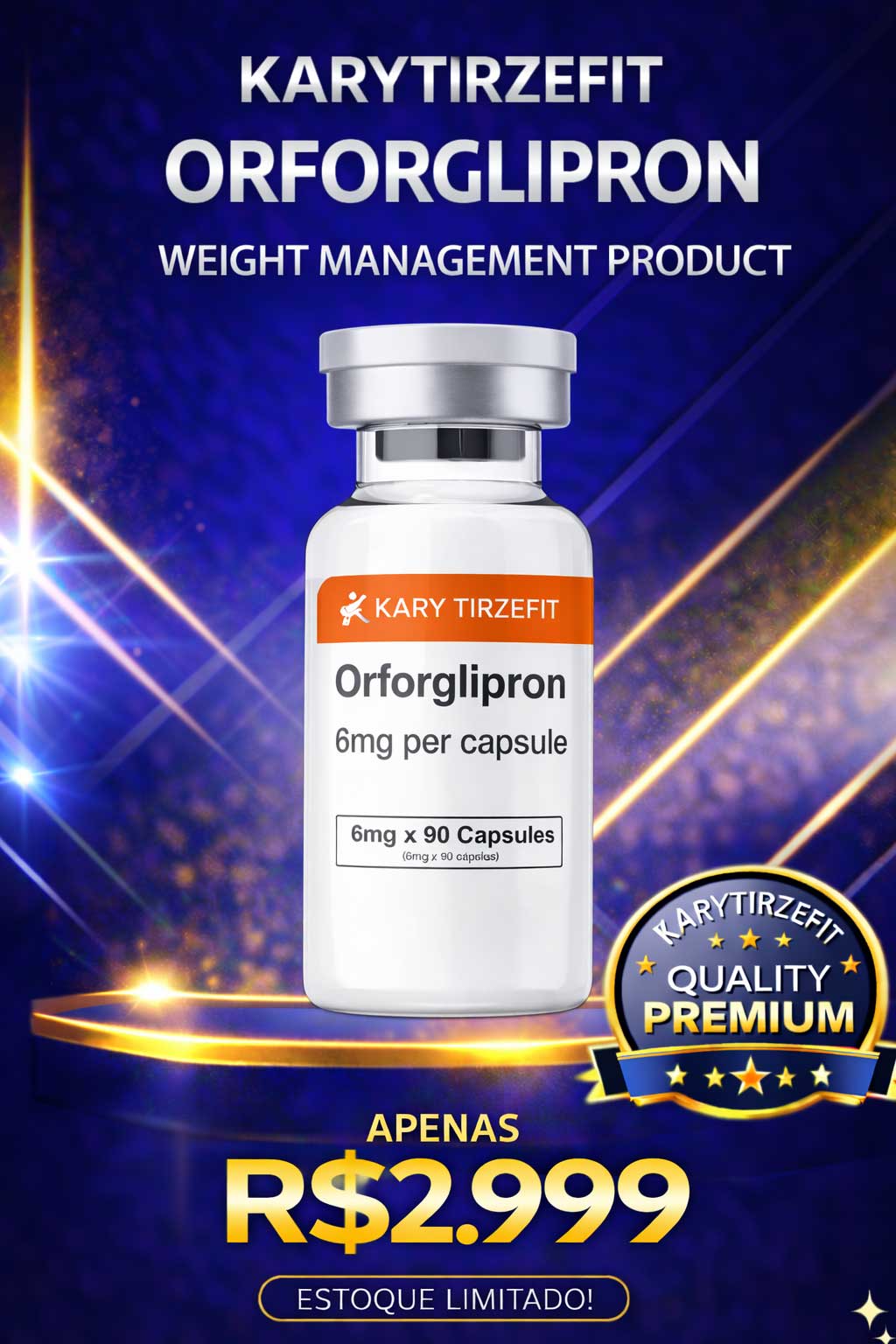 Peptideo para Emagrecimento Orforglipron 90 Caps (Foundayo) PepScien