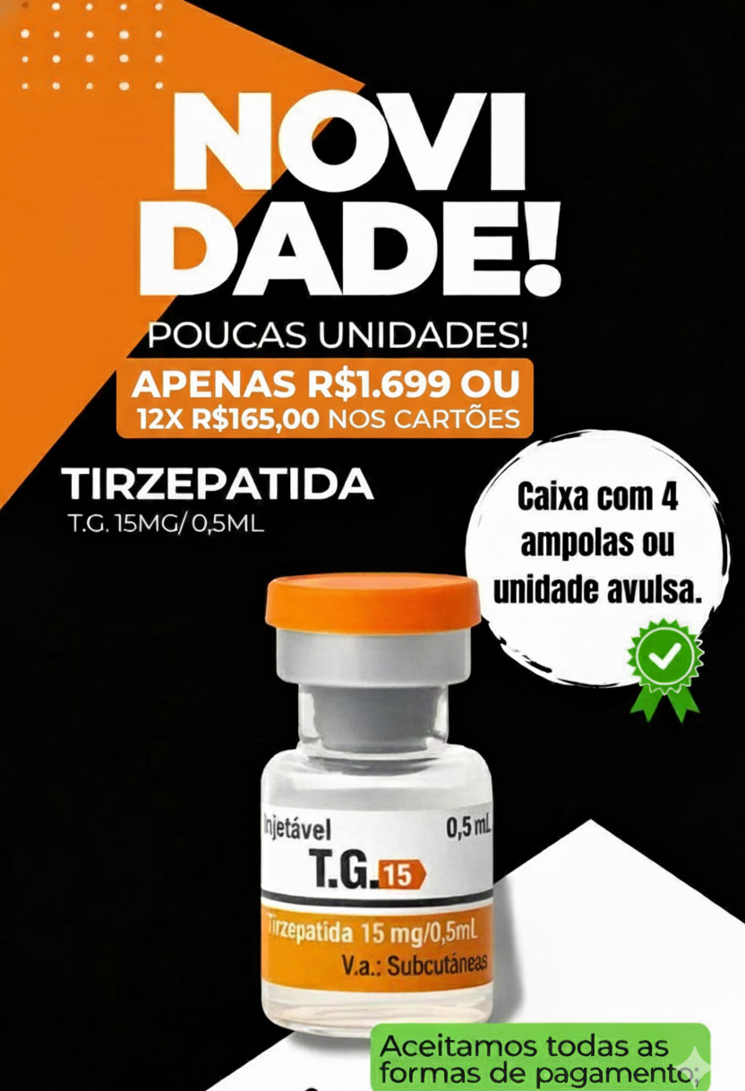 T.G Tirzepatida Indufar 15mg Solucao Injetavel (Importada)