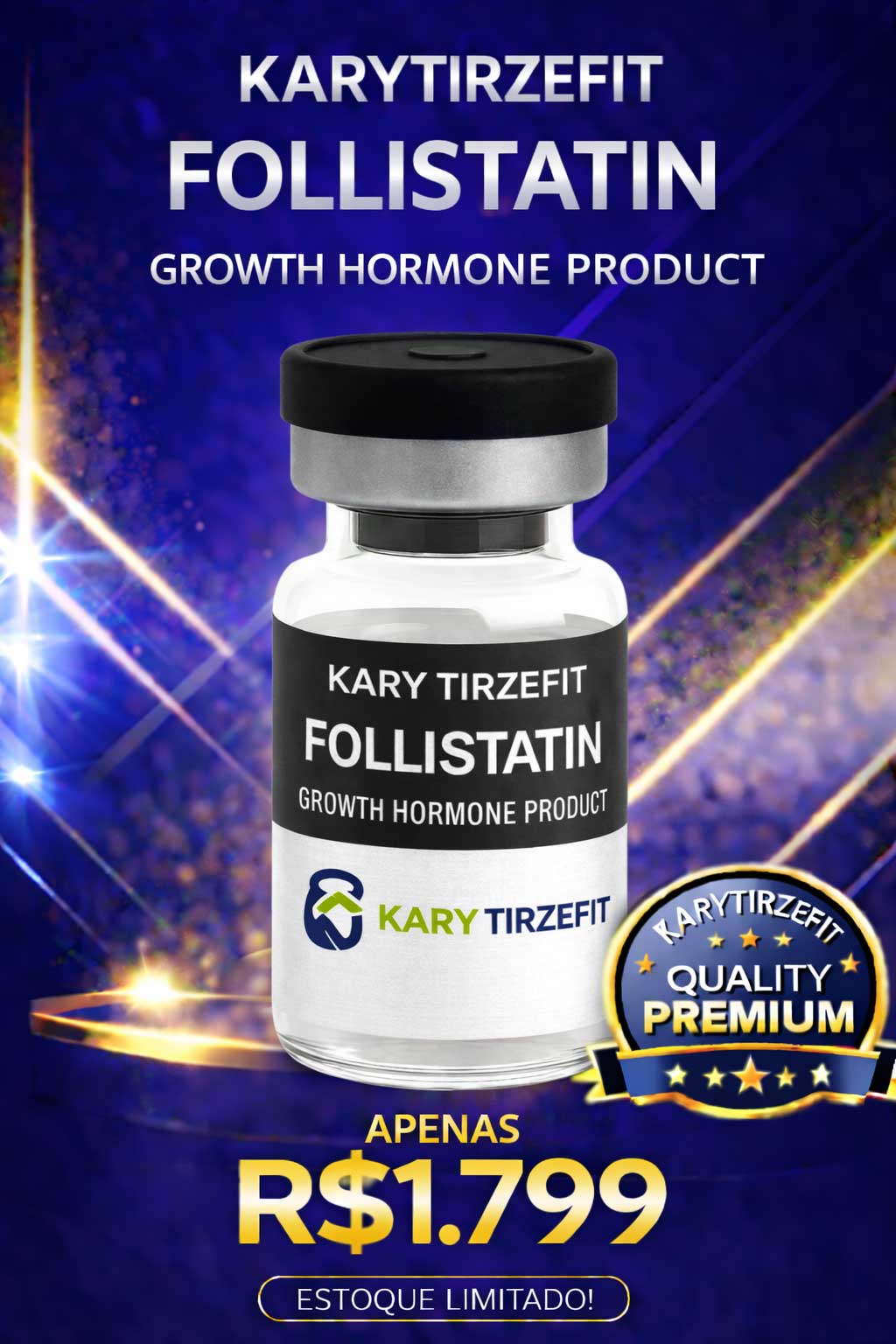 Peptideo FOLLISTATIN-344 Hipertrorfia e Performance Fisica 1mg GPharm