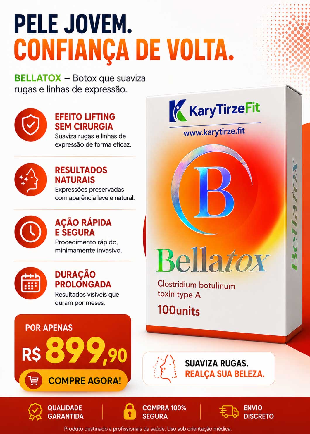 Toxina Botulinica (Botox) Liofilizada 100U Bella