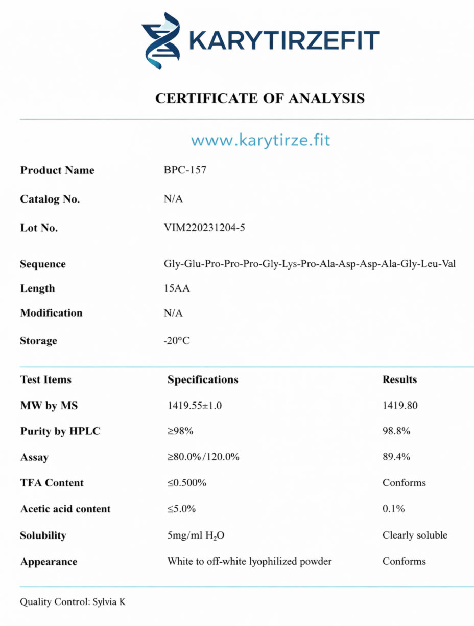 BPC-157/TB4 Peptideo Combinado de Recuperação e Reparação Muscular 5mg LS Derm