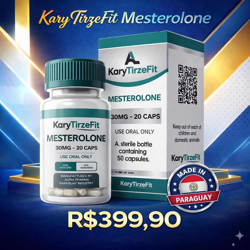 Mesterolona (Mesterolone Proviron) 30mg Reposição Testosterona 20 caps Alpha