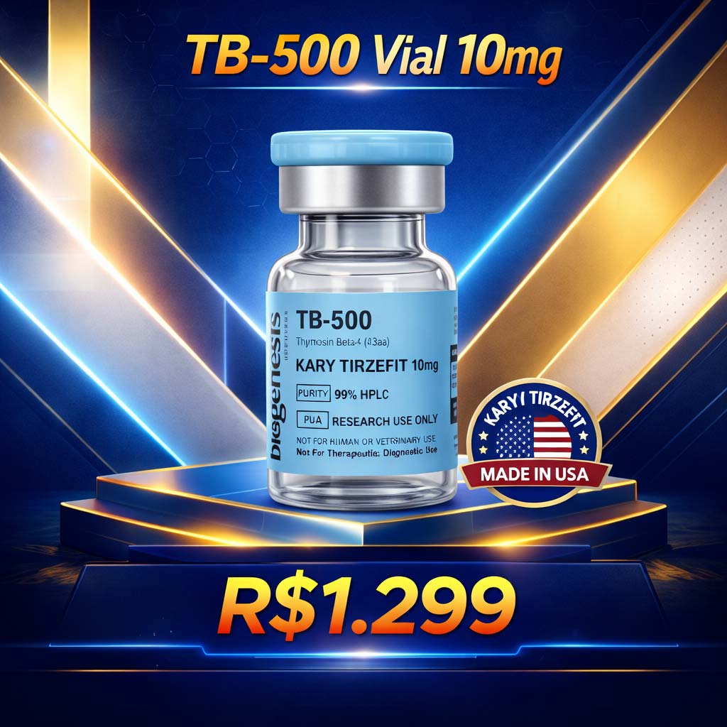 Peptideo TB-500 Thimosyn Beta-4 Recuperação Esportiva Lesões e Reparação 10mg Genesis