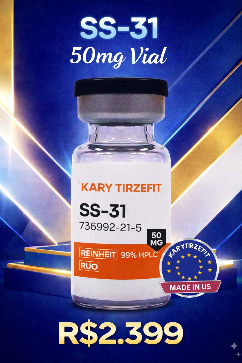 SS-31 Peptideo para Performance e Energia  50mg  SciencePep