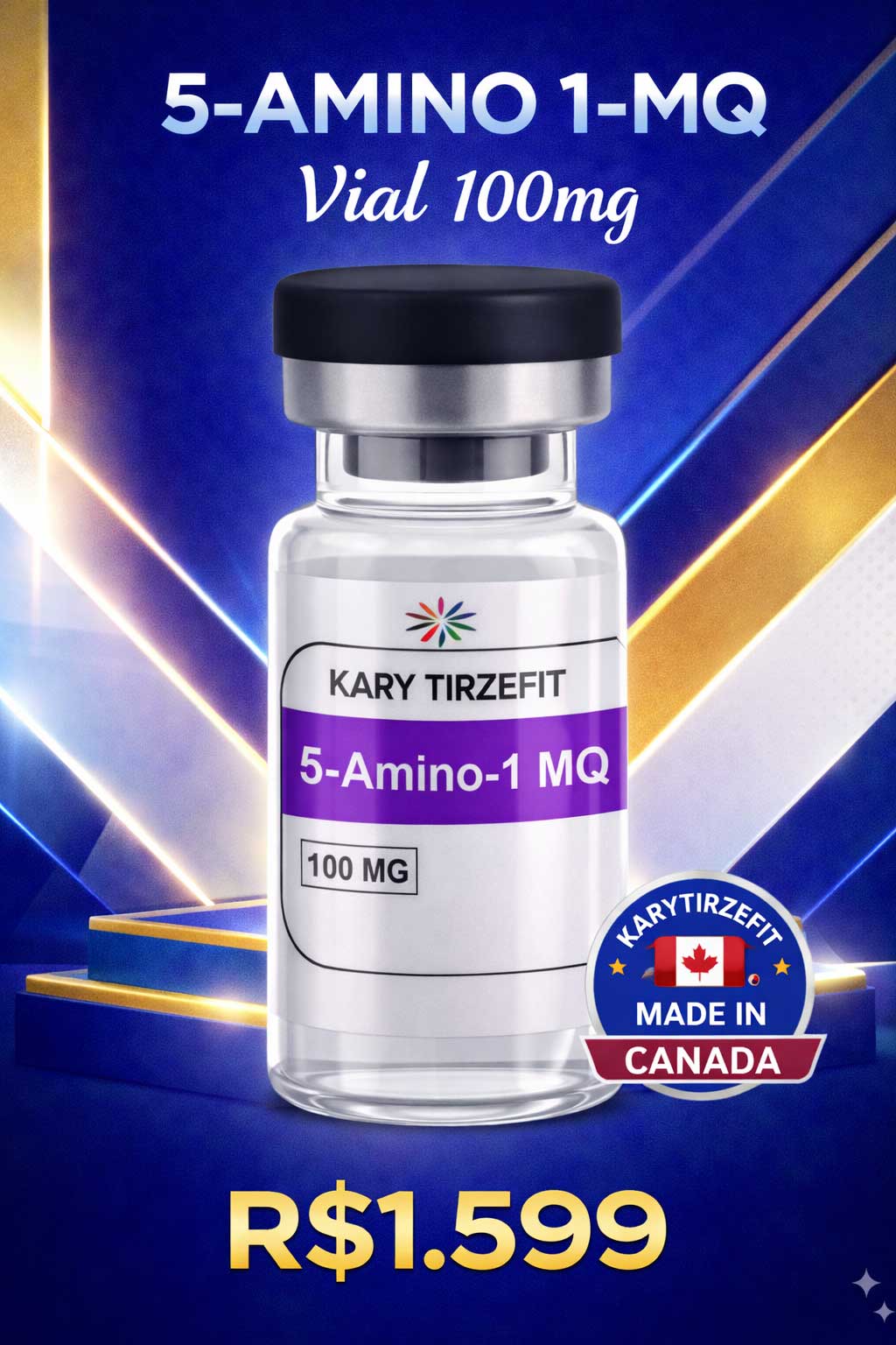 5-Amino-1MQ Peptideo para Emagrecimento Metabolismo e Lipogenese PepWorld 100mg