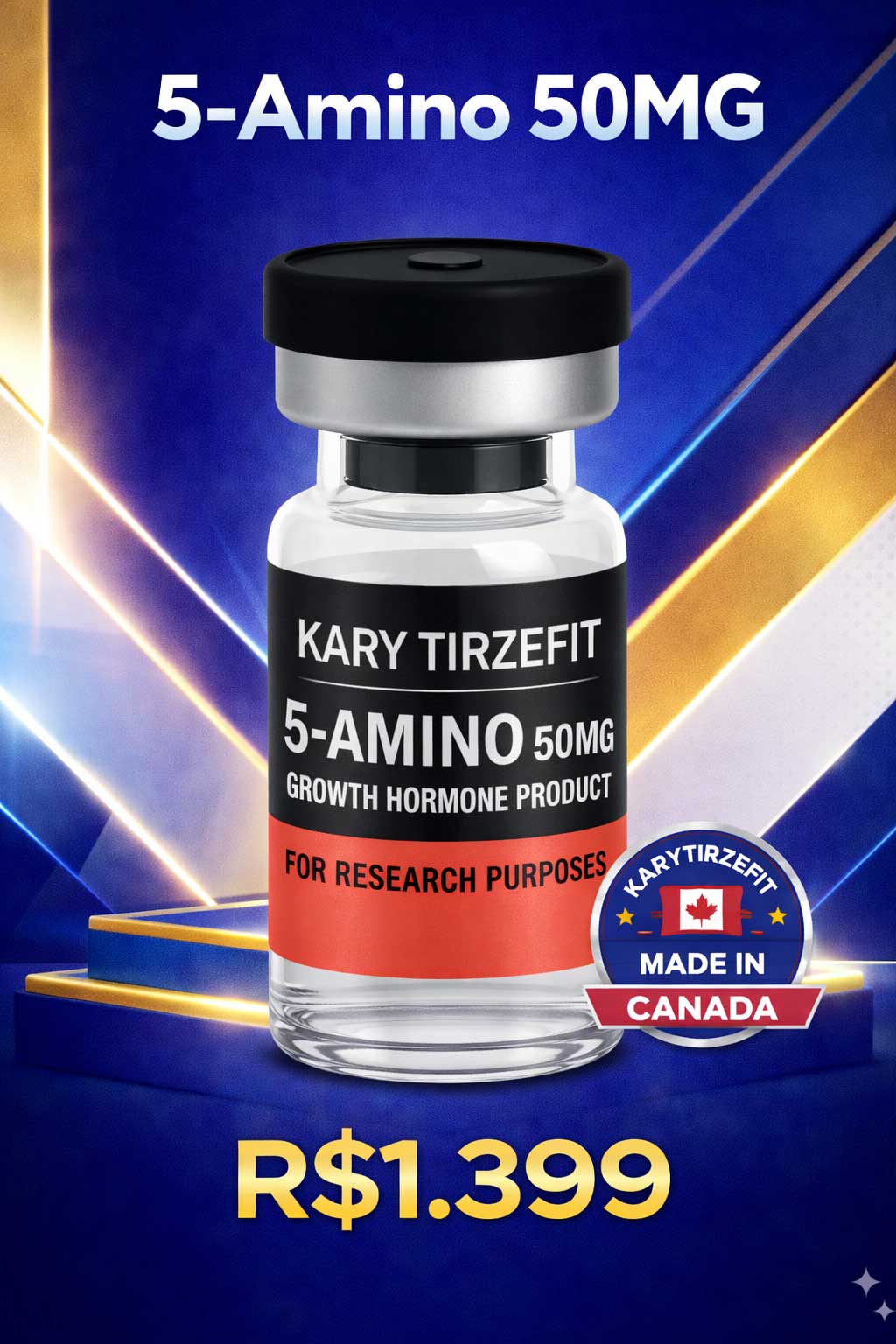 5-Amino-1MQ Peptideo para Emagrecimento Metabolismo e Lipogenese GPharm 50mg