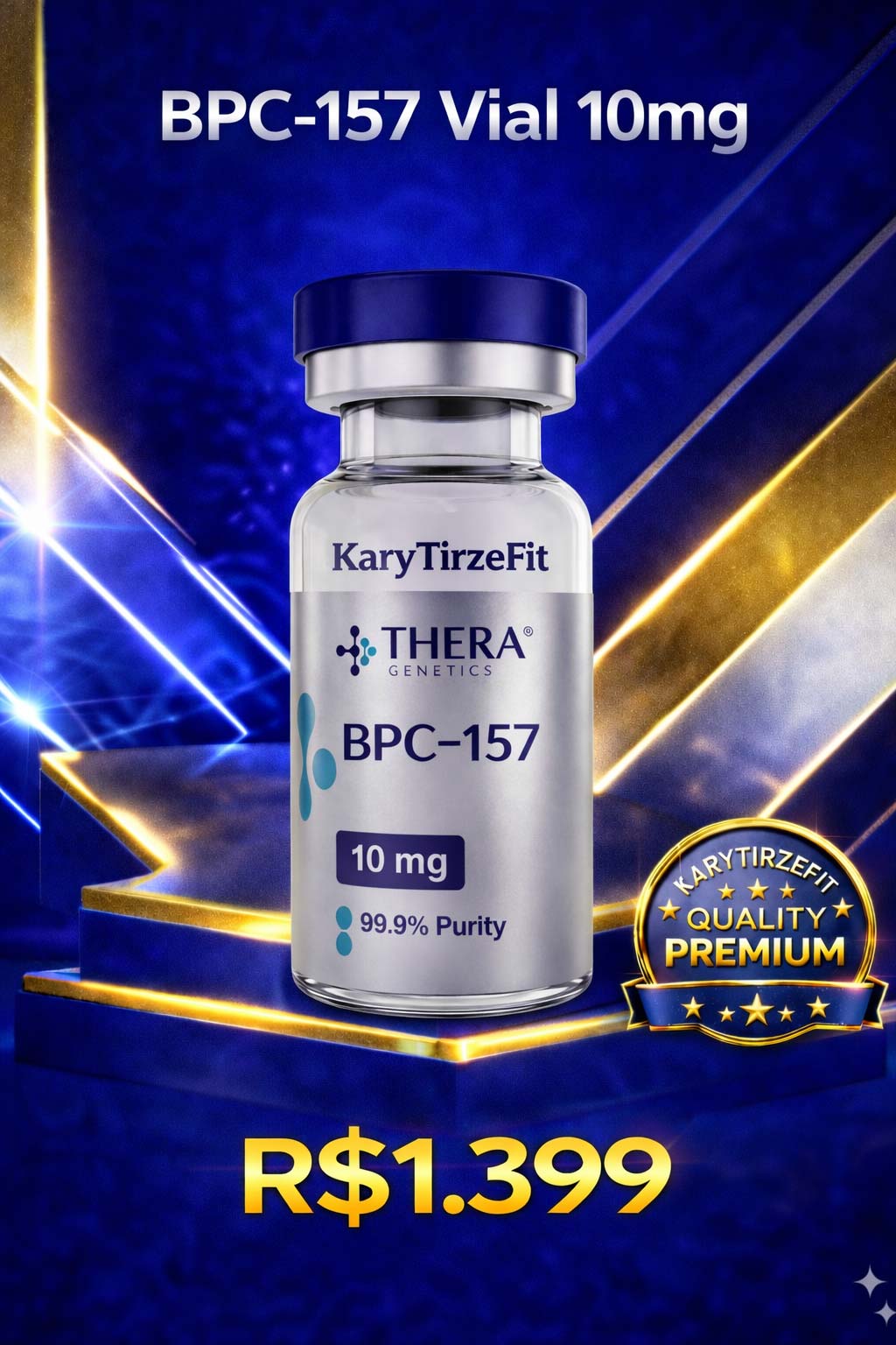 BPC-157 Peptideo de Recuperação e Reparação Muscular Genesis 10mg Genetics