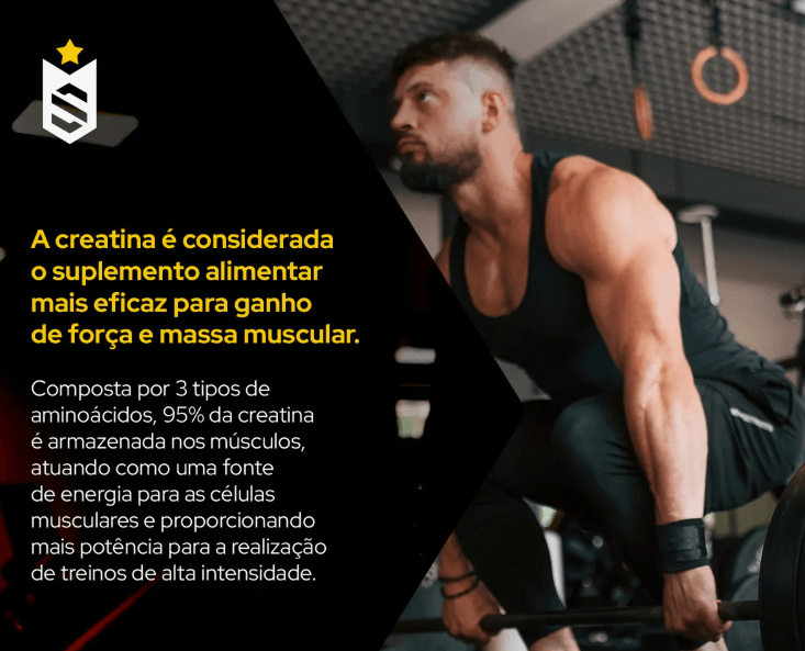 Creatina Premium Pura Importada Micronizada e Monohidratada Soldier Pack