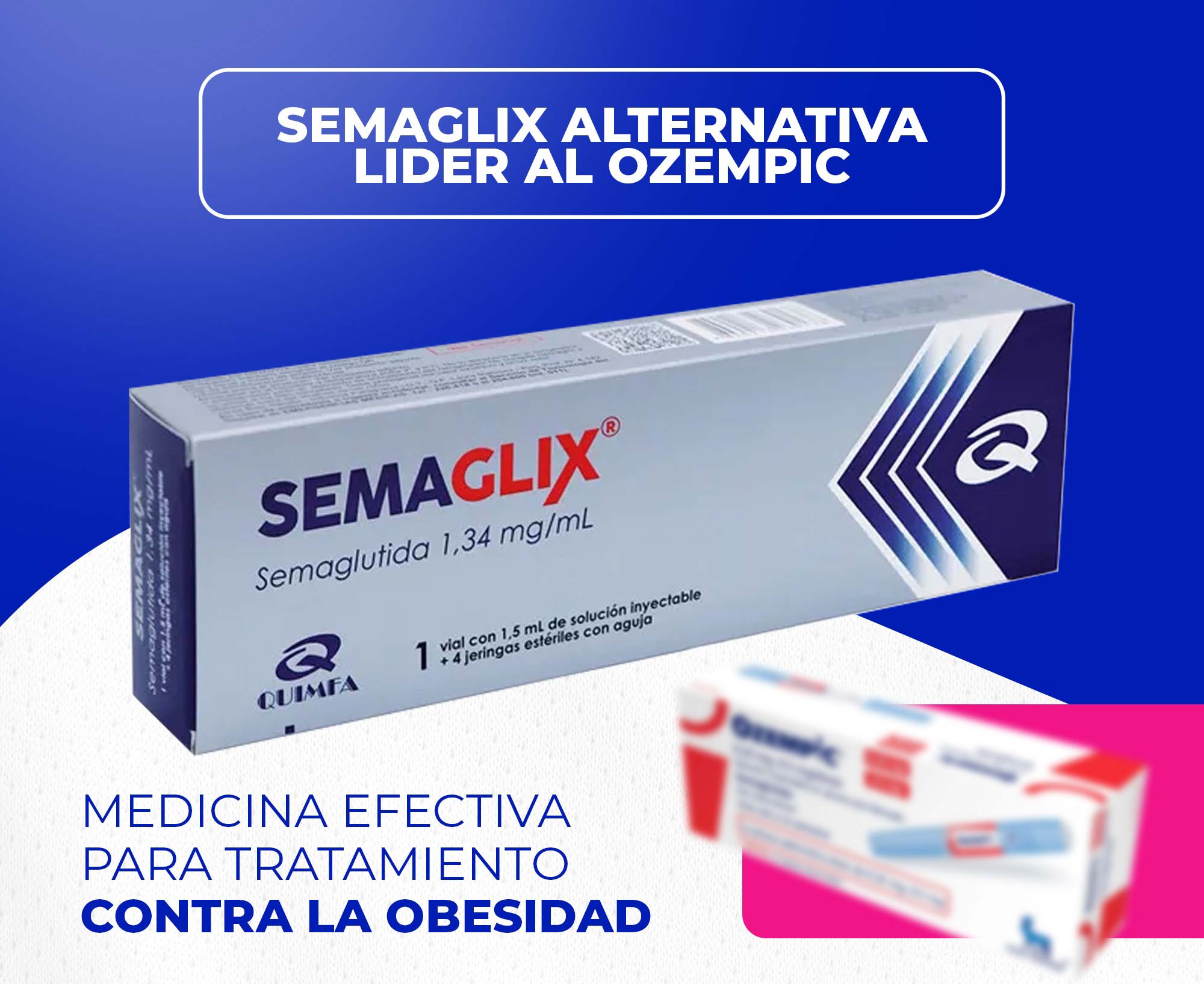 Semaglix Semaglutida GLP1 3ml 8 Doses (Semaglutide) Peptídeo para Emagrecimento